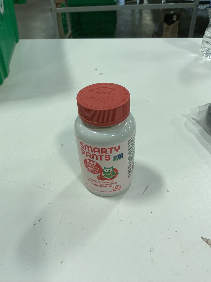 Condition photo showing New/Like New for SmartyPants Kids Probiotic & Prebiotic Gummies for Digestive Health: Gut Health Supplement, Clinically Studied Prebiotic for Immune Support, Strawberry, 60 Count (30 Day Supply) Strawberry Probiotic + Prebiotic