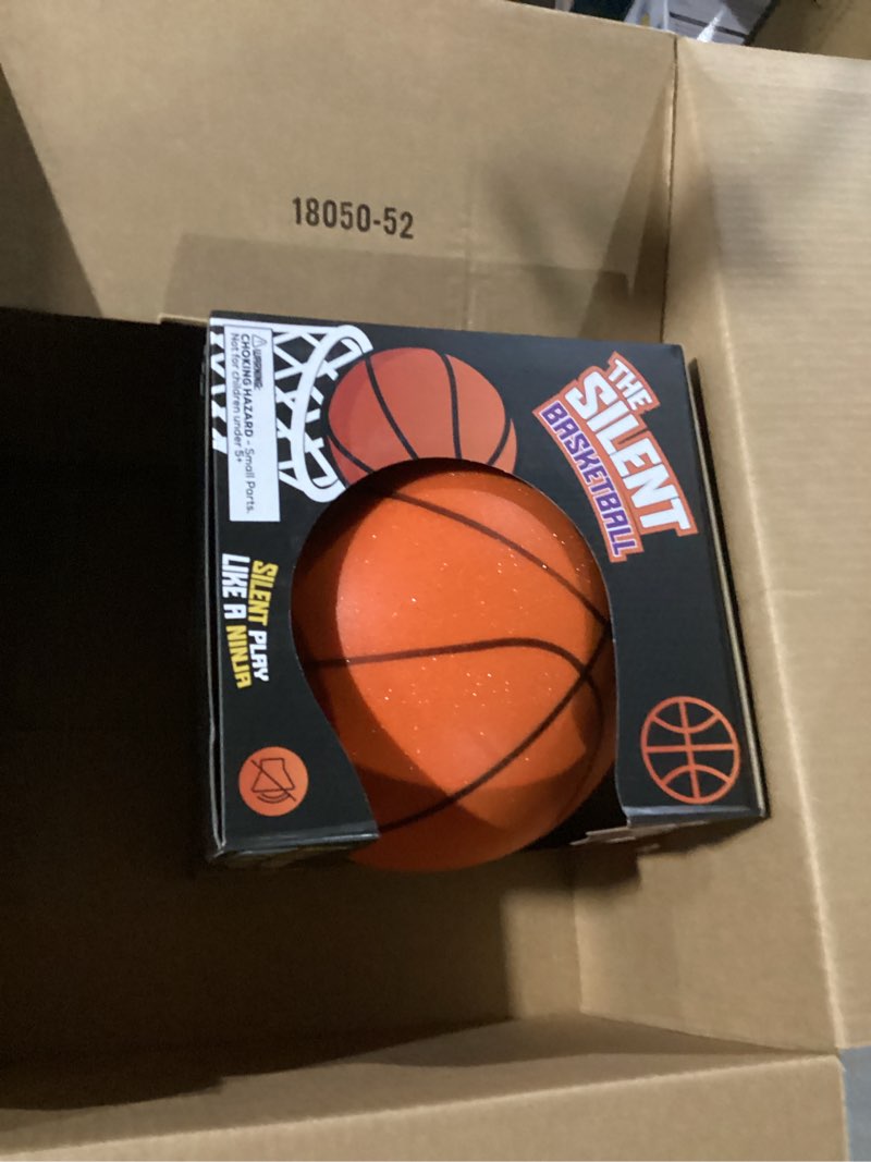 Condition photo showing Good Condition for Silent Basketball Size 5 (27.5") – Not Vacuum Shipped - 2025 Upgraded Airless Soft Foam Ball Soundless for Quiet Dribbling and Indoor Training – Real Feel Higher Bounce No Noise Dark Orange Size 7