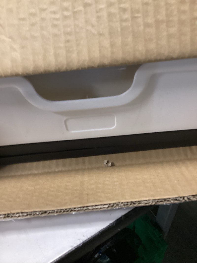Condition photo showing Good Condition for foldable cat litter box with lid, enclosed potty, large top entry anti-splashing toilet, easy to clean including litter scoop and 2-in-1 cleaning brush (black) black large