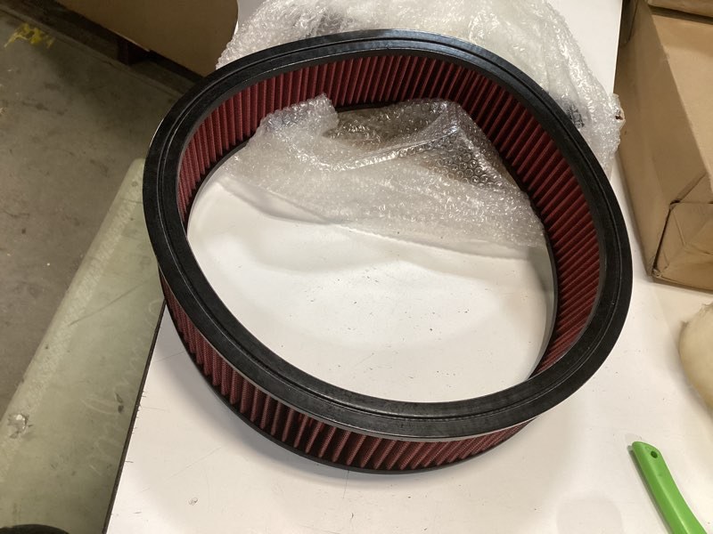 Condition photo showing New/Like New for 14 x 3’’ Washable Air Filter Element, Round-Red