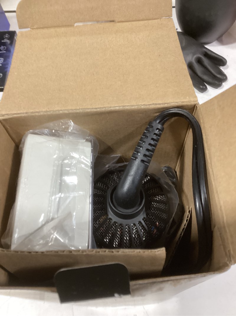 Condition photo showing New/Like New for blow dryer brush, 1200w hair dryer brush in one, 45mm round hot air brush for volume & smooth blowouts, dual voltage 110–240v with alci, ceramic titanium barrel, with protective cap, black 1.7" round black 1200w