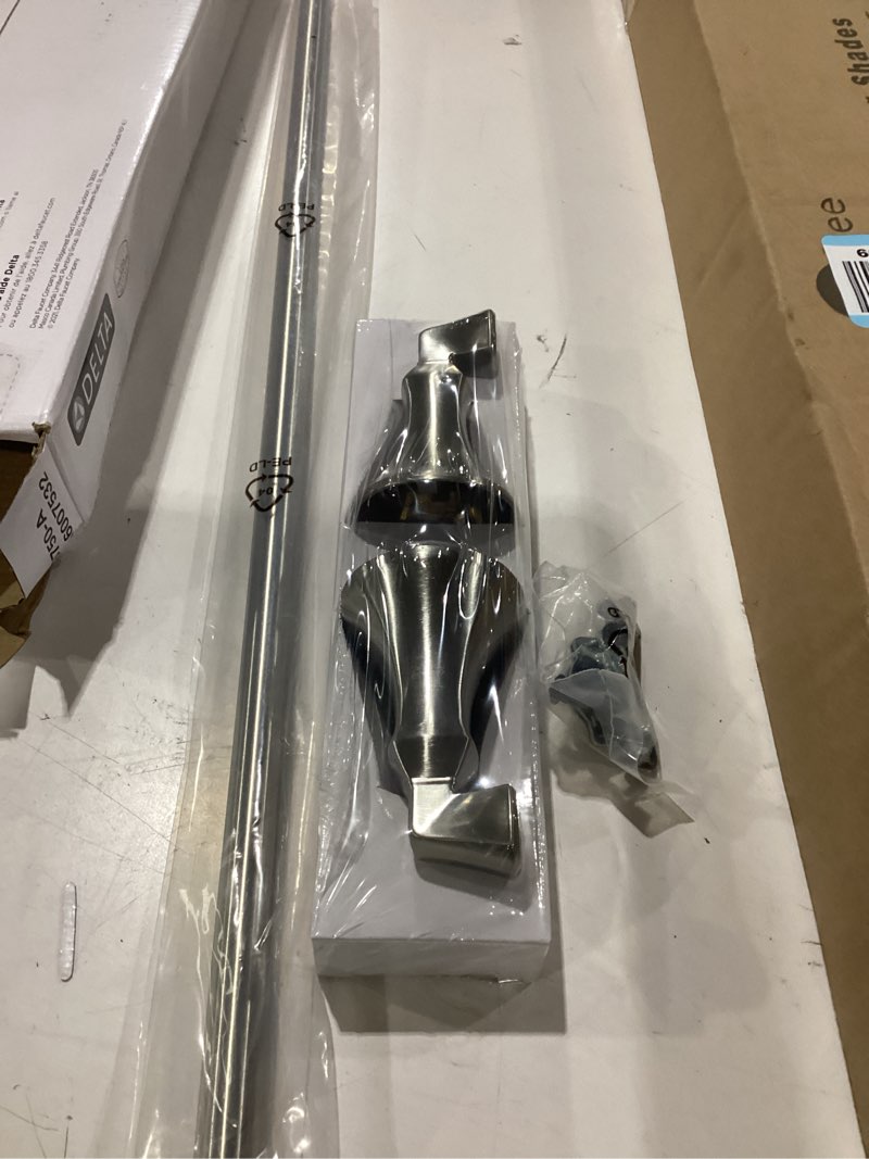 Condition photo showing As Is for delta ashlyn (1-pack) 24'' towel rack for bathroom brilliance stainless steel towel bar for bathroom wall towel holder rod wall mounted 76424-ss 24 inch brilliance stainless steel