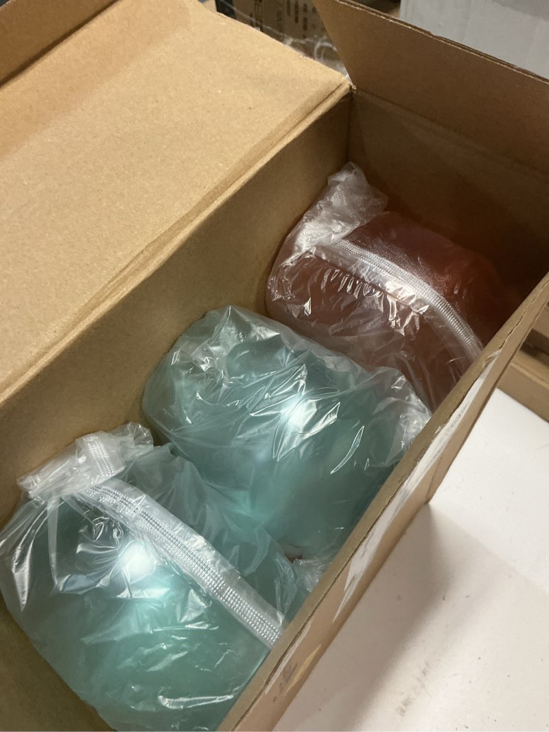 Condition photo showing New/Like New for gerrii 24 pack 12oz plastic stemless wine glasses bulk colored reusable shatterproof plastic wine cups for indoor outdoor dining supplies party 6 colors