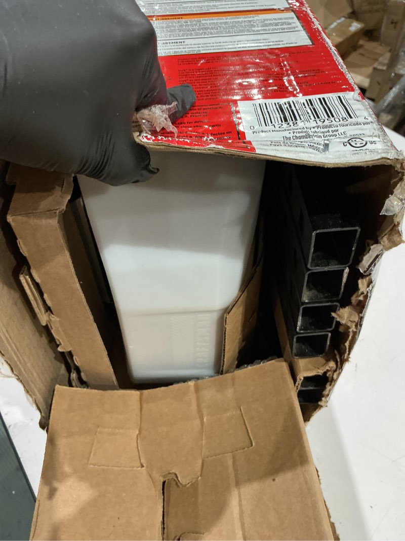 Condition photo showing New/Like New for craftsman 1/2 hp smart garage door opener - myq smartphone controlled - chain drive, wireless keypad included, model cmxeocg472, red cmxeocg472 garage door opener