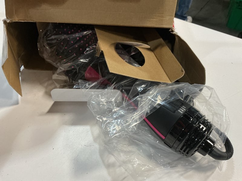 Condition photo showing Good Condition for revlon one-step volumizer hair dryer and styler | less frizz, more shine, and less heat damage for fast and easy salon-style blowouts, for all hair types and lengths (black) black 1.0 volumizer