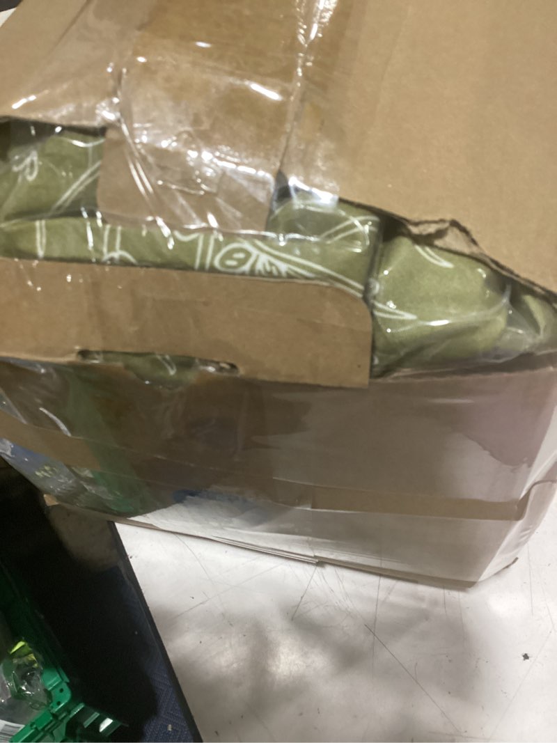 Condition photo showing Good Condition for bedsure twin/twin xl comforter set - olive green bed set, 2 pieces cute floral bedding, 1 soft reversible botanical flowers comforter and 1 pillow sham twin/twin xl 02 - olive green