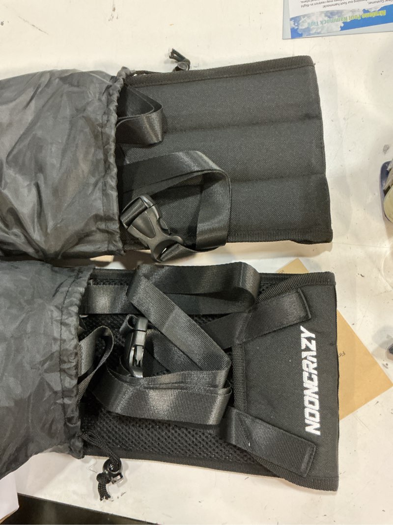 Condition photo showing Good Condition for airplane foot hammock, no collapse foot rest for plane travel with extended adjustment strap, portable desk foot hammock with thickened foam, foot sling travel essentials to relax your feet(black 2pc) 2 pcs black