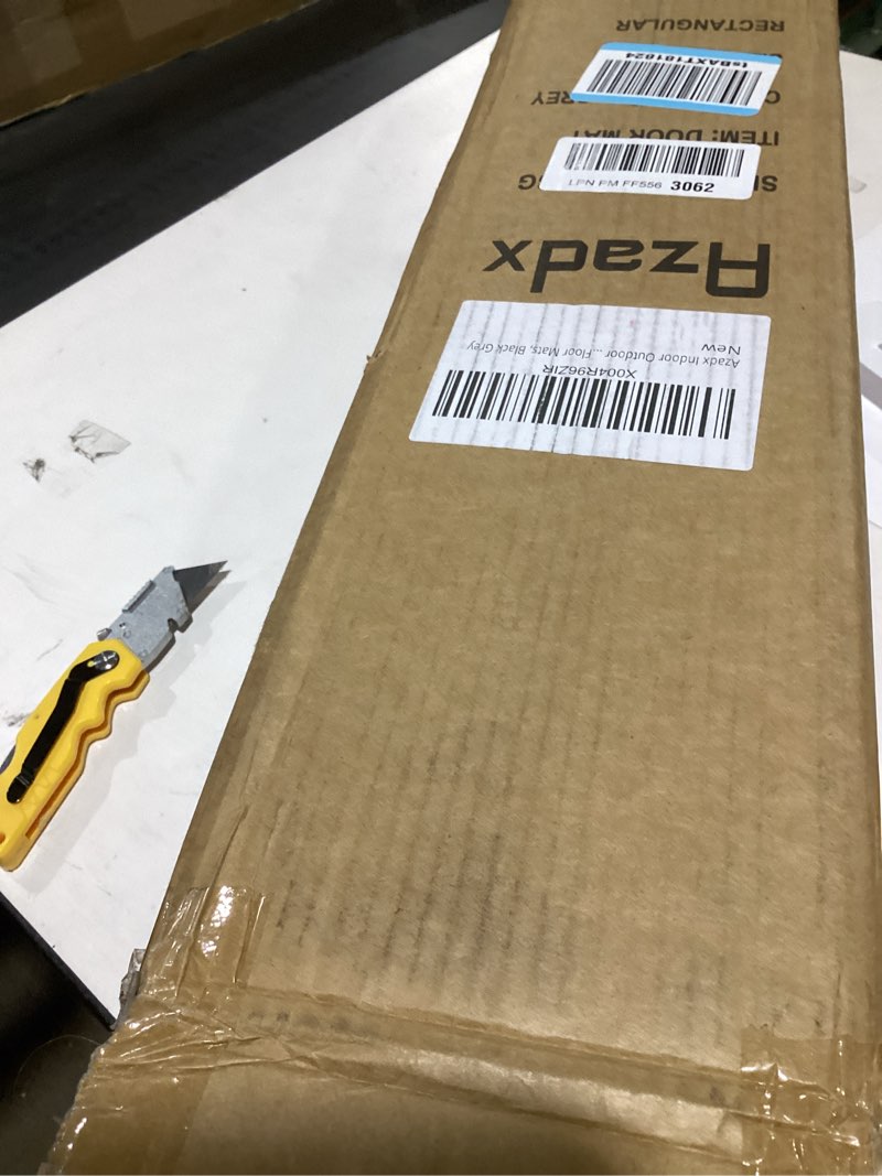 Condition photo showing Good Condition for Azadx Indoor Outdoor Door Mat 31"x 47" Doormat for Entry Heavy Duty Front Door Mat Stretch Mesh Dirt