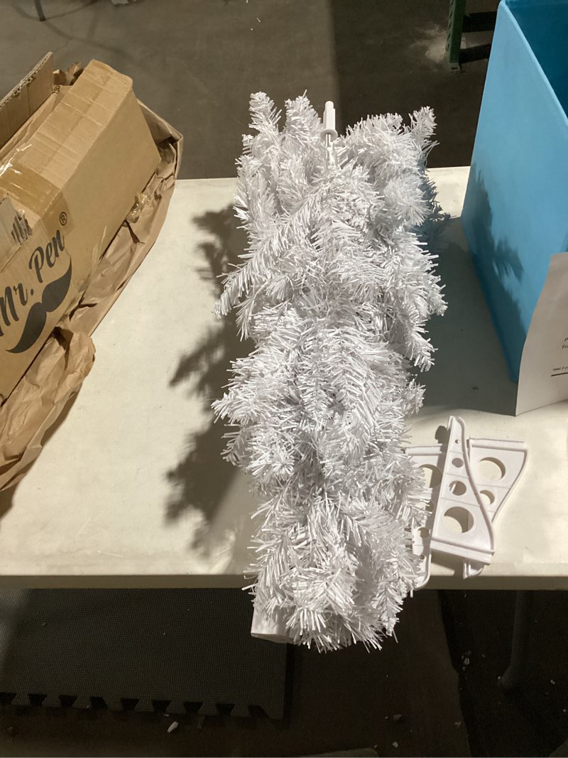 mr. pen small christmas tree with 70 led lights, 4ft prelit artificial indoor tree