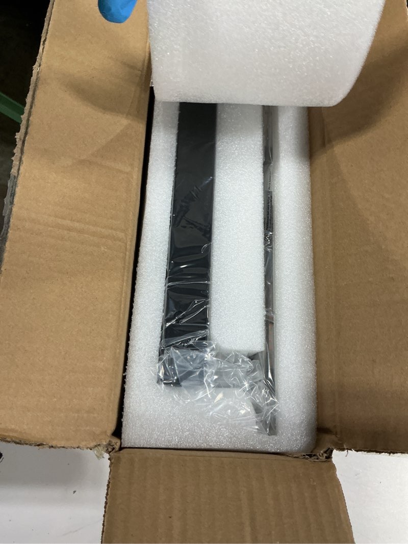 Condition photo showing New/Like New for led bathroom vanity light: 16in matte black acrylic modern lighting fixtures - 2-light contemporary smoke design wall lights fixture over mirror 3000k black 2 light