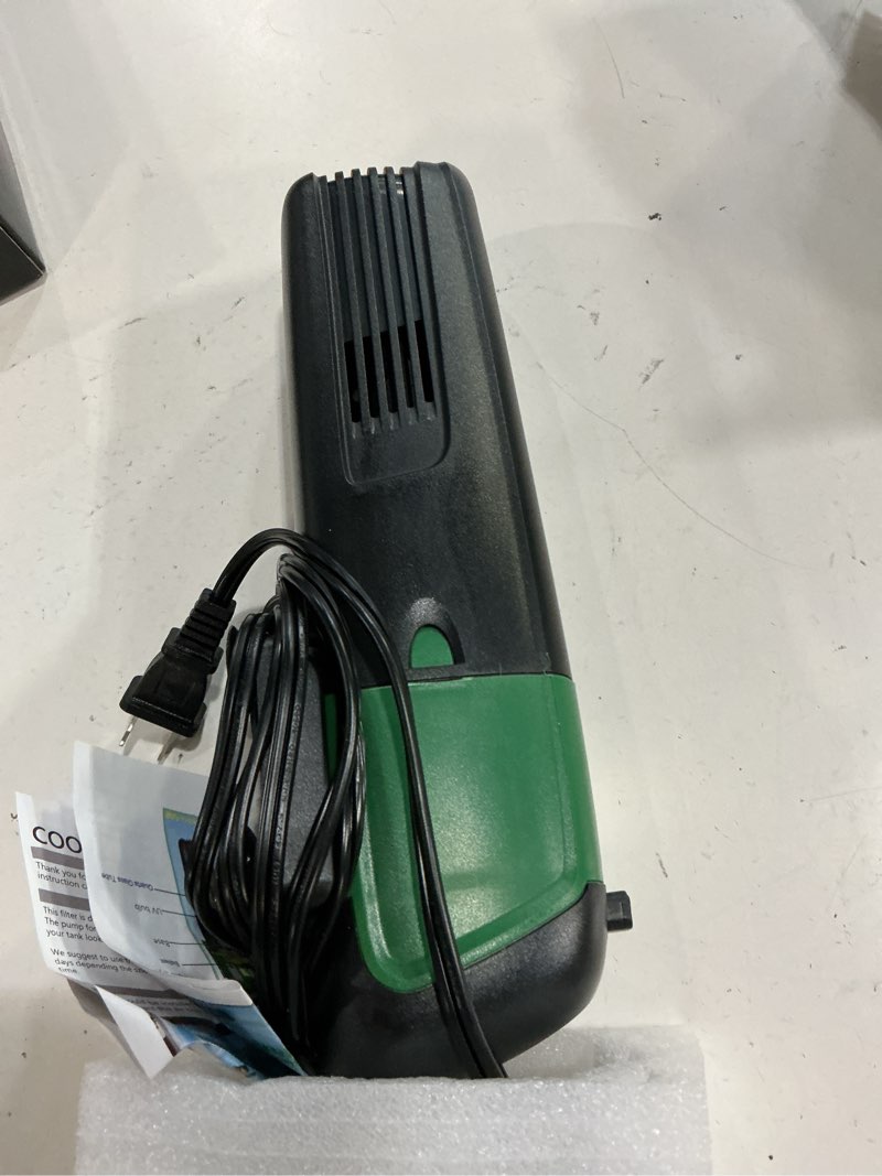 Condition photo showing As Is for internal green water killer aquarium filter tank u-v pump
