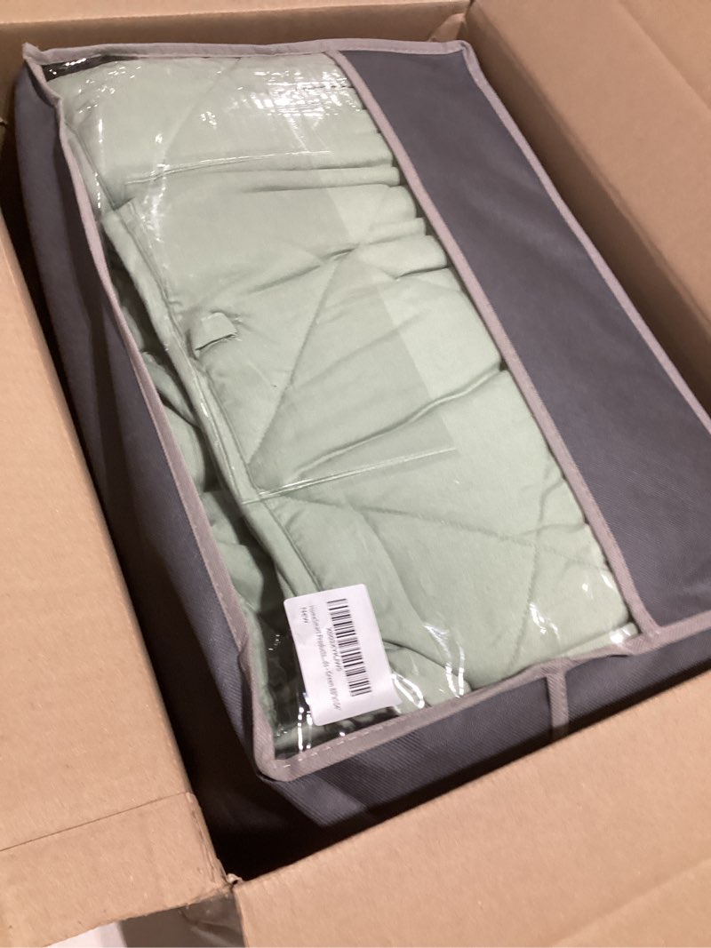 Condition photo showing Good Condition for HomeSmart Weighted Blanket King Size 40lbs, Heavy Blanket, Perfect for Couples, Fits Standard and California King Beds, 104x92, Sage Green Sage King | 40lbs