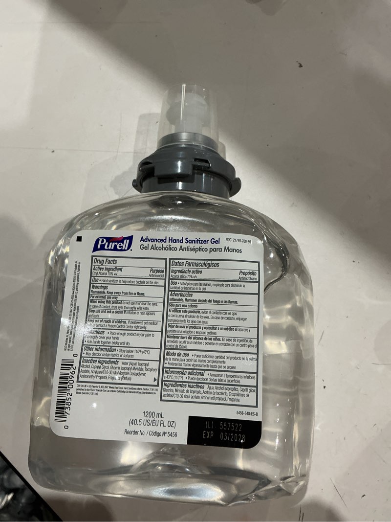 Condition photo showing Good Condition for purell advanced ethyl alcohol fruity smell hand sanitizer 1 200 ml refill bottle 1 ct