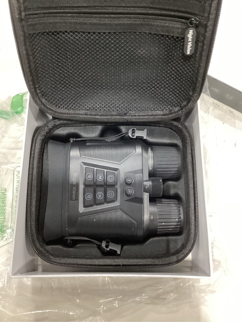 Condition photo showing As Is for 4K Night Vision Goggles, Night Vision Binoculars, 5000mAh/18-Hour Long-Lasting Infrared Binoculars, 8X Digital Zoom and 32GB Memory Card.