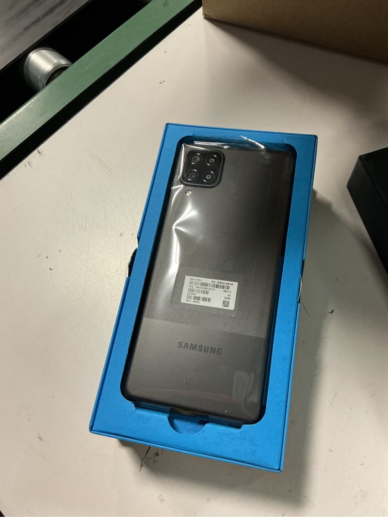 Condition photo showing As Is for samsung galaxy a12, 32gb, black - unlocked (renewed) black 32 gb ***working condition verified. no network or connectivity tests were performed. bidder be advised ***
