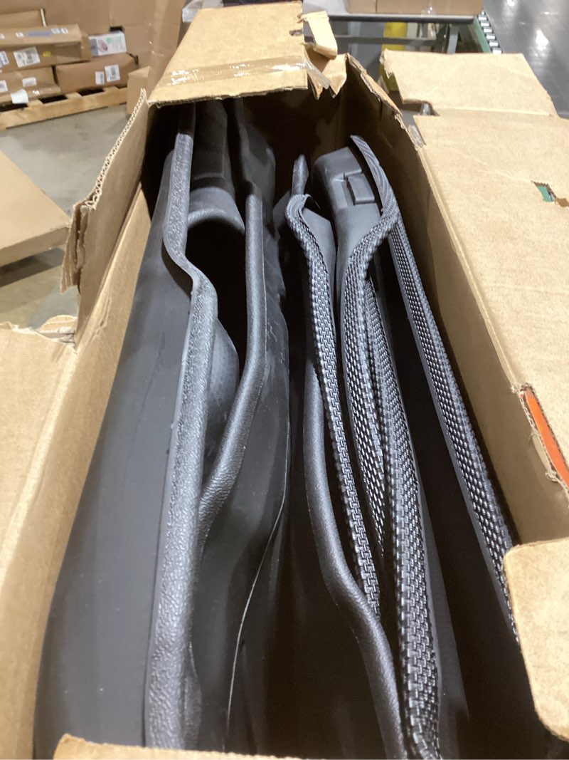 Condition photo showing New/Like New for Floor Mats & Cargo Liner Custom for 2025 Hyundai Ioniq 5(with Sliding Console) All Weather Protection TPE Automotive Floor Liners Fits Front& 2nd Row Set Accessories, Black 10) For Ioniq 5 Movable 2025 Set