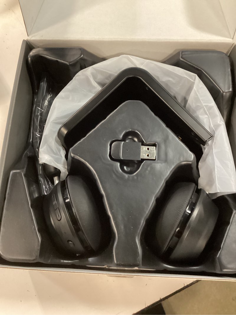 Condition photo showing Good Condition for wireless headset with mic for work, bluetooth headset with noise cancelling | headphones with microphone mute & usb dongle for pc/computer/laptop/cell phones/remote work/call center (black)