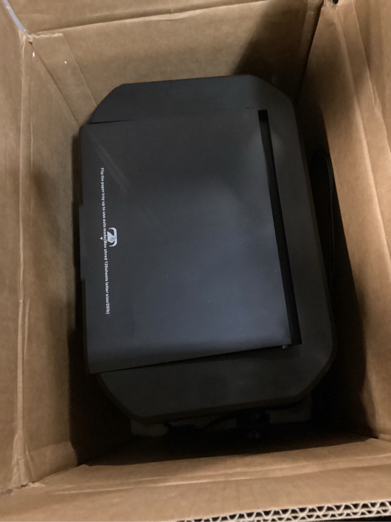 Condition photo showing Good Condition for 120-sheet auto feed paper shredder, 40 min non-stop, shredders for home office heavy duty, p-4 ultra security shredder for home office, cross-cut with wheels, 5.28 gal bin, <63 db (ol287) 120 sheet auto feed