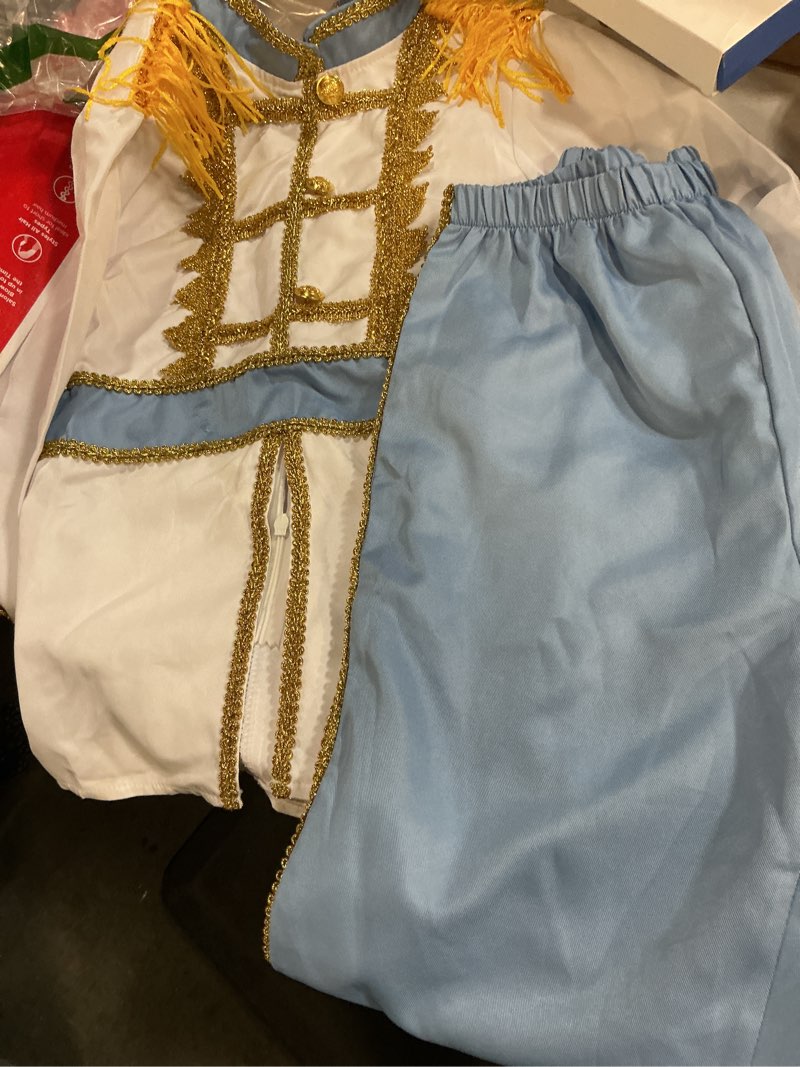 Condition photo showing Good Condition for (( missing piece))relibeauty prince costume for boys toddler blue 5/120