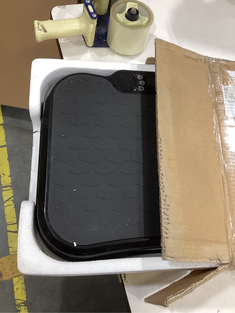 Condition photo showing New/Like New for aorapulse vibration plate exercise machine, vibration plate for lymphatic drainage weight loss, 400 lbs capacity full body workout vibrate fitness platform for home women men slim-black
