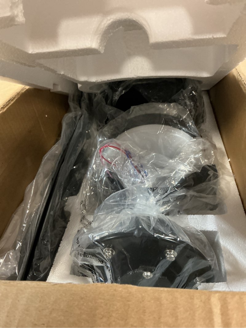 Condition photo showing Good Condition for GESUM 42" Flush Mount Ceiling Fan with Light 3 Colors, 6 Speeds, Timing,Black Ceiling Fan with Remote Control 3 Blades for Kitchen Bedroom Dining Room (Black) Black 42 inches