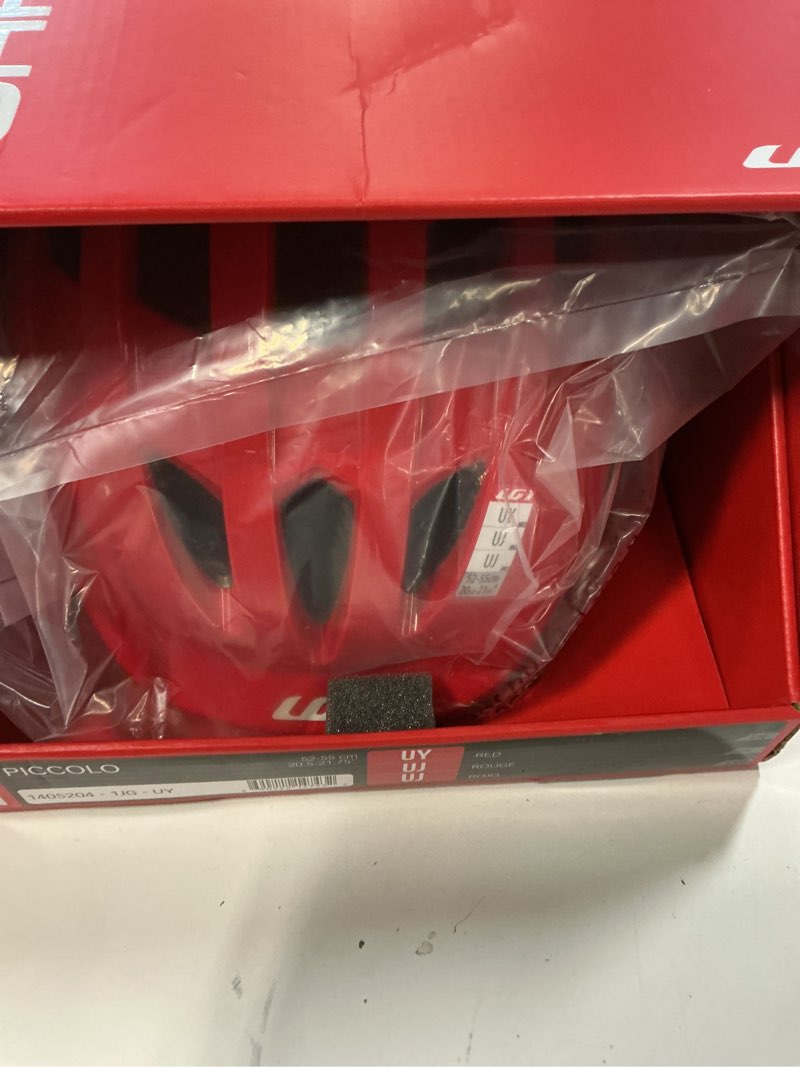 Condition photo showing New/Like New for piccolo toddler helmet red firetruck 52-55cm