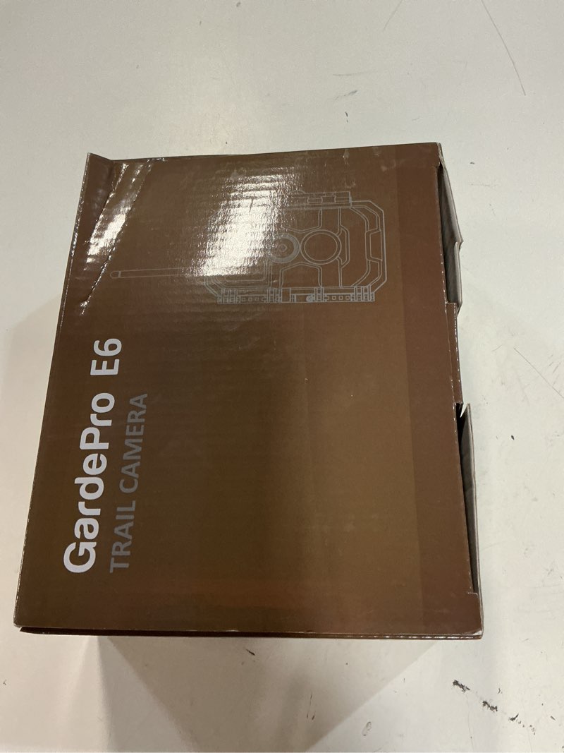 Condition photo showing New/Like New for gardepro e6 wifi trail camera (non-cellular), stable wifi with external antenna, on-site app viewing, 64mp 1296p hd, no-glow night vision, motion activated waterproof game camera