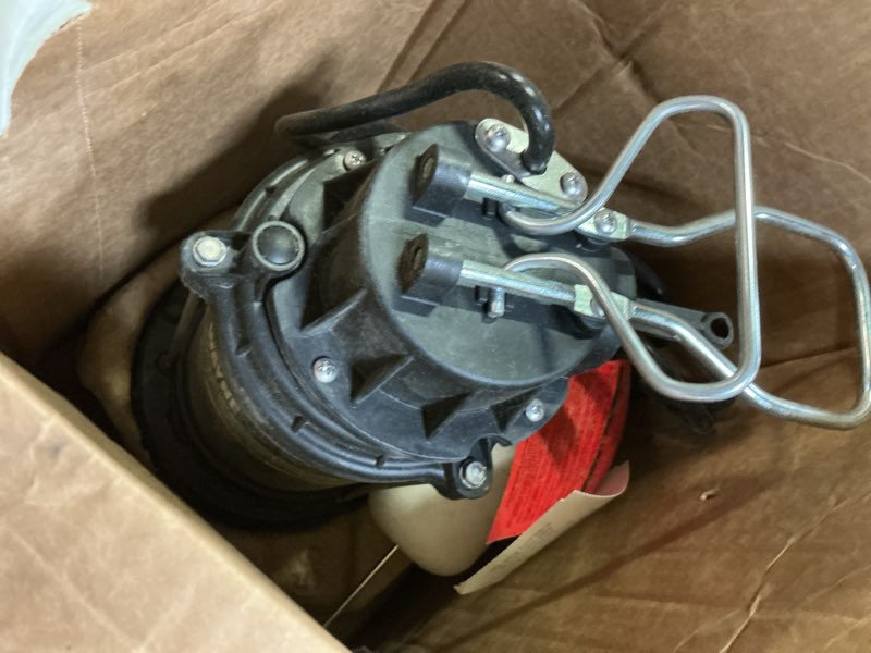 Condition photo showing As Is for wayne cdu980e 3/4 hp submersible sump pump – cast iron & stainless steel, vertical float switch, 5,490 gph, 5-year warranty 3/4 hp stainless steel sump pump