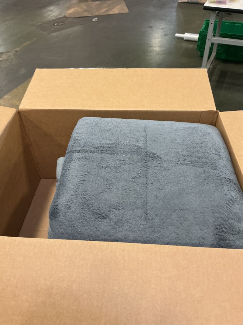 Condition photo showing Good Condition for Ultra Soft Baby Play Mat for Floor,1.3" Thick Elasti-Foam 50x50 Playpen Mat for Toddlers Infant kids,Water-Repellent Coral Velvet for Tummy Time,Non-Slip Backing Safe for Crawling,Tatami Style (Dark Grey) Dark Grey 50"×50"×1.3"