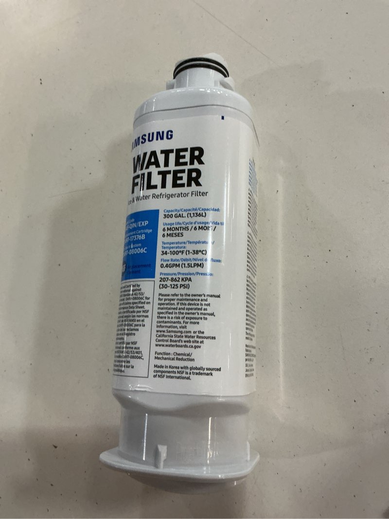Condition photo showing Good Condition for samsung da97-17376b fridge water filter, model haf-qin/exp 1 count (pack of 1) white