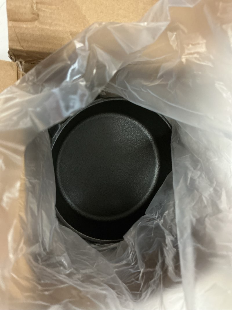 Condition photo showing Good Condition for mini cast iron skillets 6.3 x 6.3 x 1.5 inch cast iron pan small ramekin set black casserole dish cookware oven safe mini skillets for kitchen indoor outdoor picnic (4 pack) 4 6.3 x 6.3 x 1.5 inch