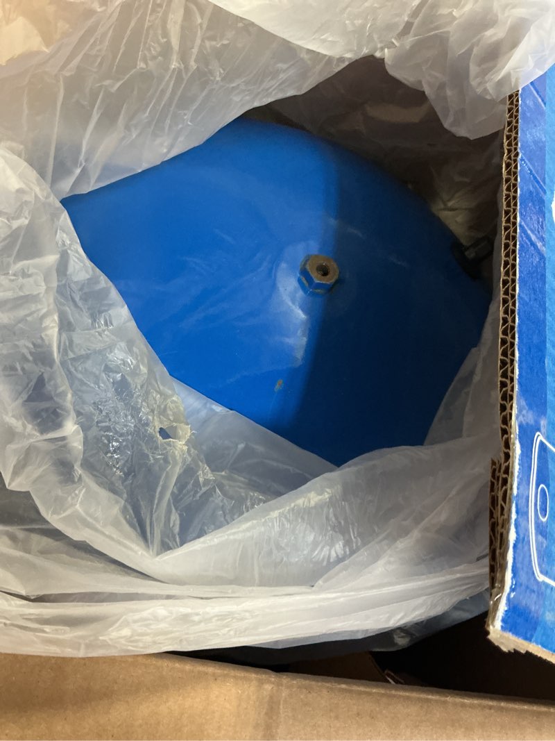 Condition photo showing As Is for water worker ht-32b well tank, 32 gal capacity, 1 in fnpt