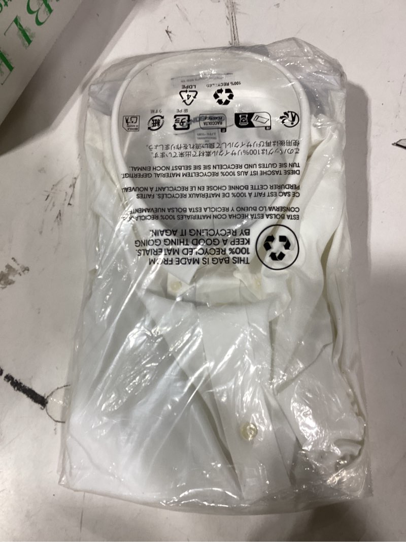 Condition photo showing Good Condition for similar product ZEROYAA Men's Urban Stylish Casual Business Slim Fit Long Sleeve Button Up Dress Shirt with Pocket Large White