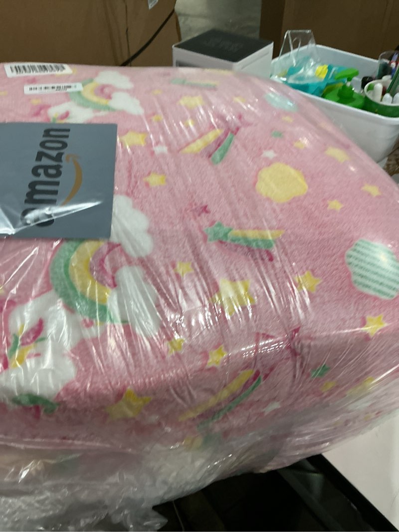 Condition photo showing Good Condition for memorecool glow pink unicorn foldable floor mattress for kids, trifold nap mat for toddlers, portable daycare sleeping futon or floor bed, 57x22 inch colorful unicorn 57x22x3 inch