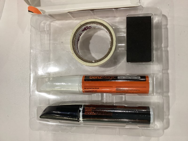USED Gen2Magic Solid Black Touch Up Paint Pen Kit for Telsa Y 3 S X [Clear Coat Included], PBSB Color Mat