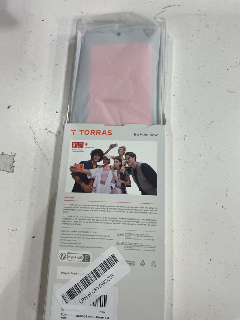 Condition photo showing Good Condition for torras ostand q3 air for iphone 17 pro case 6.3'' with stronger magnetic stand, fit for magsafe, airbags miltary protection,camera control, shockproof & stylish case for iphone 17 pro,glacier sprint iphone 17 pro 6.3" glacier sprint