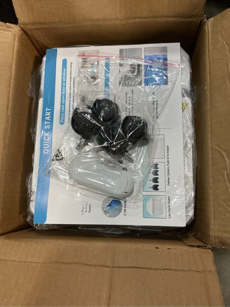 Condition photo showing Good Condition for Windowless Portable Air Conditioners Fan, Evaporative Air Cooler w/3 Modes & 3 Speeds, 12H Timer for Smart Auto-off, 2-Gal Tank for 20H Cooling,16FT Remote,No Hose Needed,46db Swamp Cooler