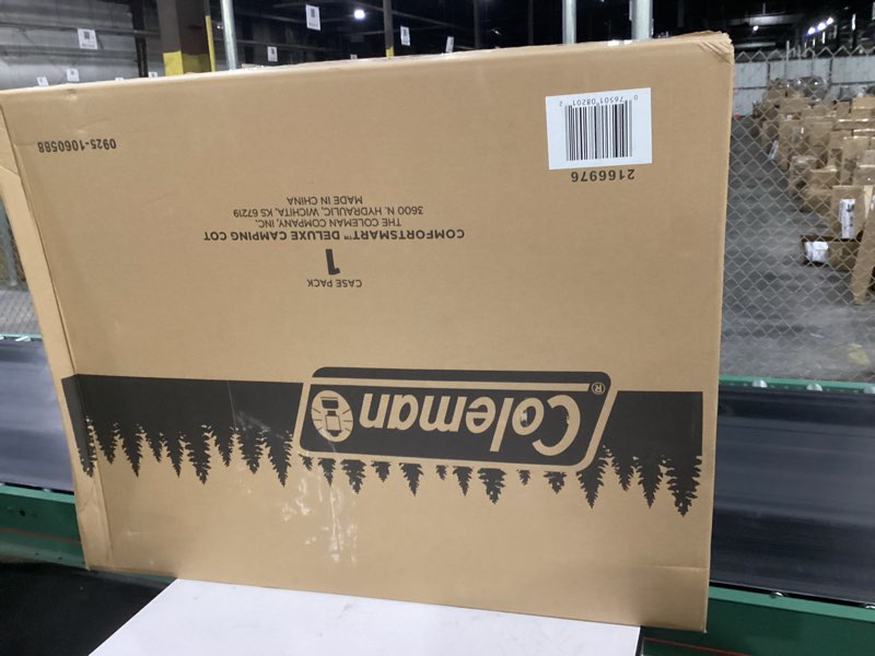 Condition photo showing As Is for Damaged as isColeman Cot  Comfortsmart Deluxe 30in. x 80in. 187578