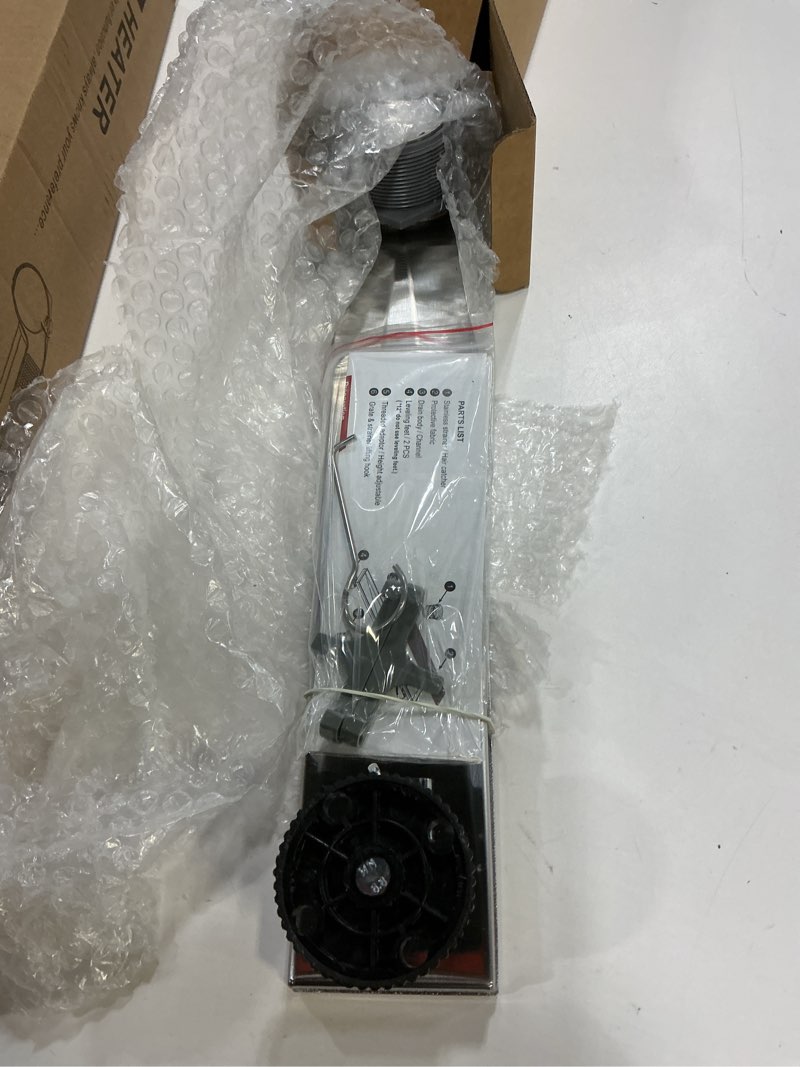 Condition photo showing Good Condition for Neodrain 18-Inch Offset Linear Shower Drain with Tile Insert Grate Cover, Brushed 304 Stainless Steel Rectangle Side Outlet Shower Floor Drain, Adjustable Leveling Foot, Hair Strainer/Catcher Brushed-tile Insert Cover 18 IN