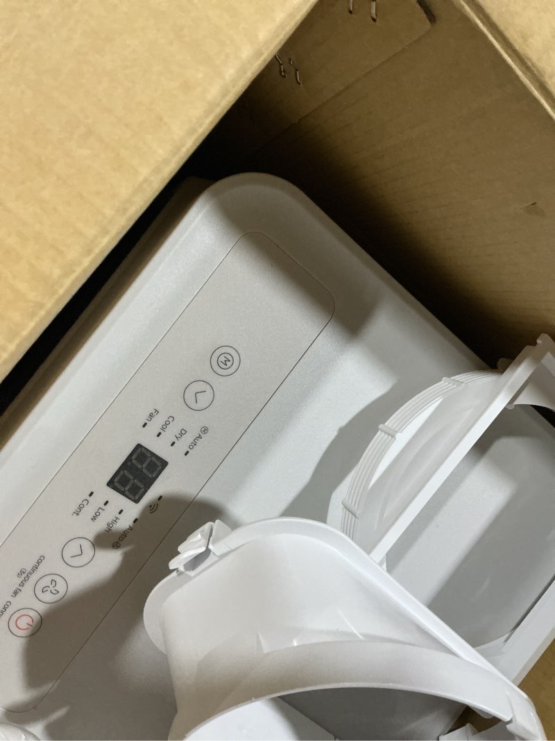 Condition photo showing Good Condition for vissani 6,000 (doe) btu 115-volt portable air conditioner for 250 sq. ft rooms in white, powered by hubspace