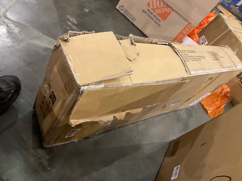 Condition photo showing As Is for VEVOR Fixed Metal Awning 104 x 36 in, Window Awning Door Canopy, Stable Triangle Steel Frame Awnings for Doors Exterior Rain, Snow & Sunlight Protection for Door Entrance, Windows, Porches, Balconies 104 x 36 inch