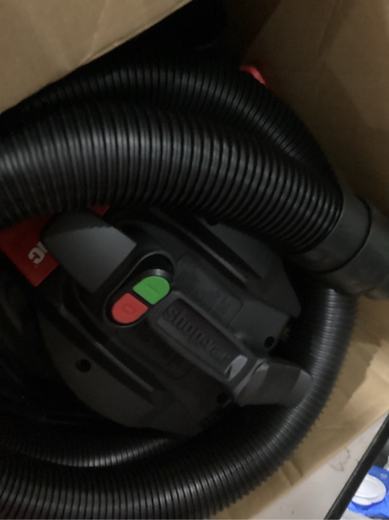 Condition photo showing Good Condition for shop-vac 12-gallon 6.5 hp corded wet/dry shop vacuum with accessories included