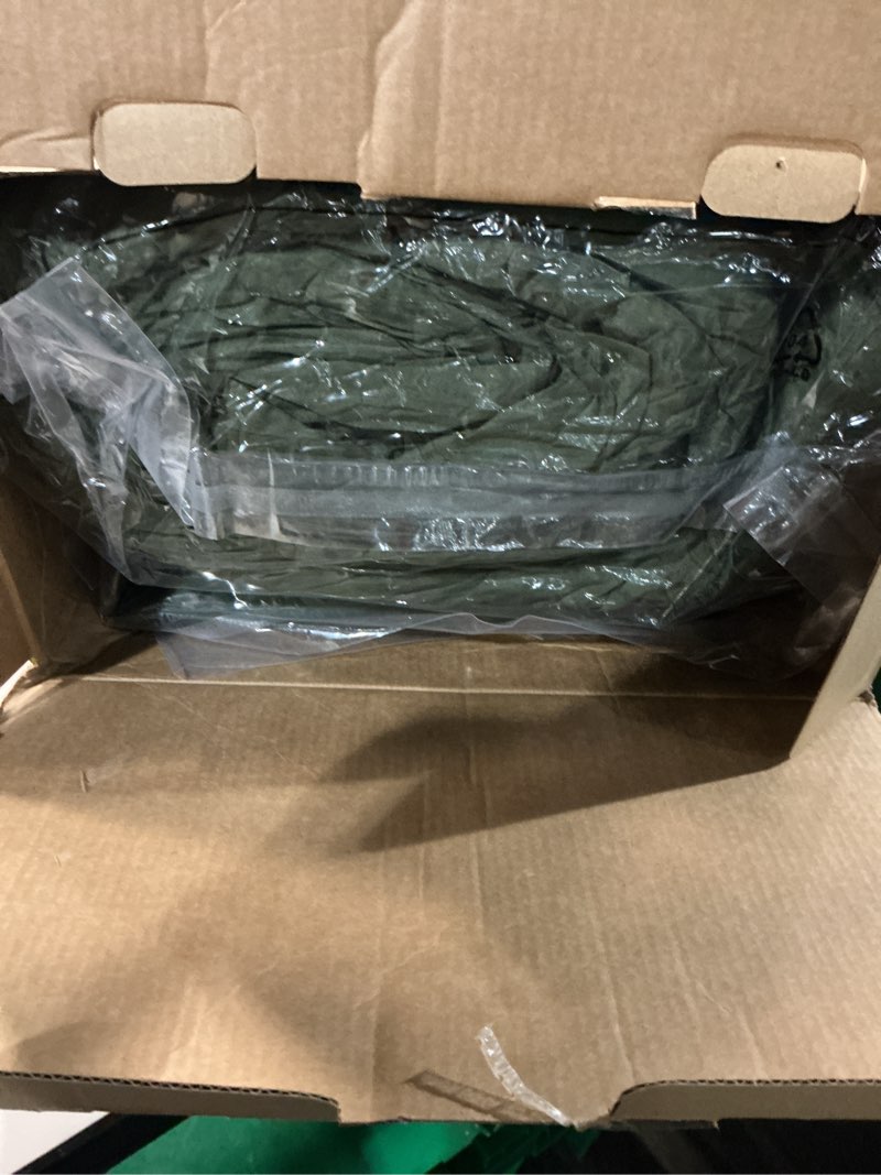 Condition photo showing Good Condition for Bedsure King Size Comforter Set Olive Green - Bed in a Bag Bedding Set 7 Pieces, GentleSoft™ Pintuck Bed Set Gift for Family, Pinch Pleat Olive Green Comforter with Sheets, Pillowcases & Shams King 19 - Olive Green