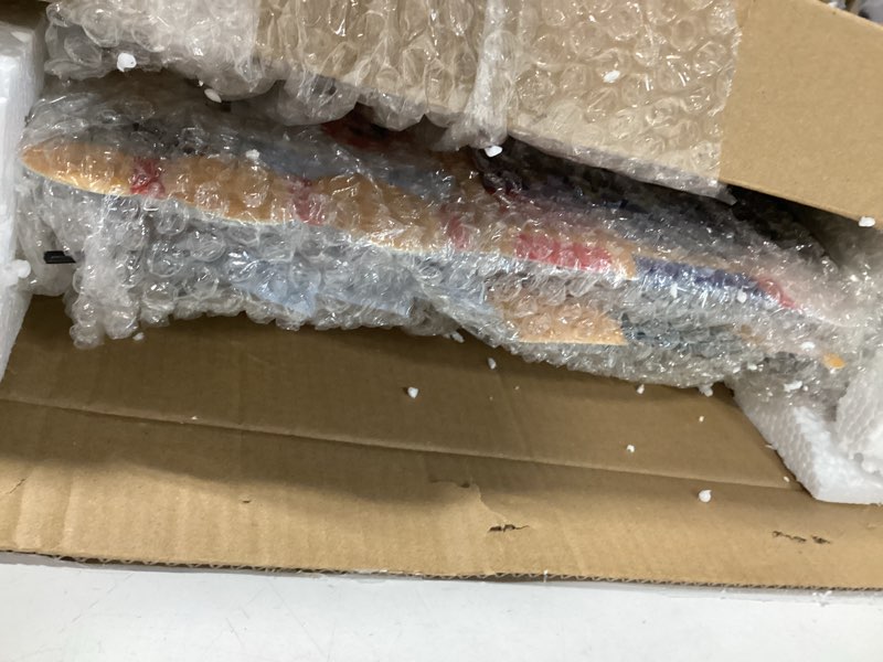 Condition photo showing Good Condition for Solar Christmas Nutcracker Garden Decorative Lights Yard Stakes Outdoor 2Packs of 45.28In Nutcracker Soldier Standing for Driveway Door Garden Yard Lawn