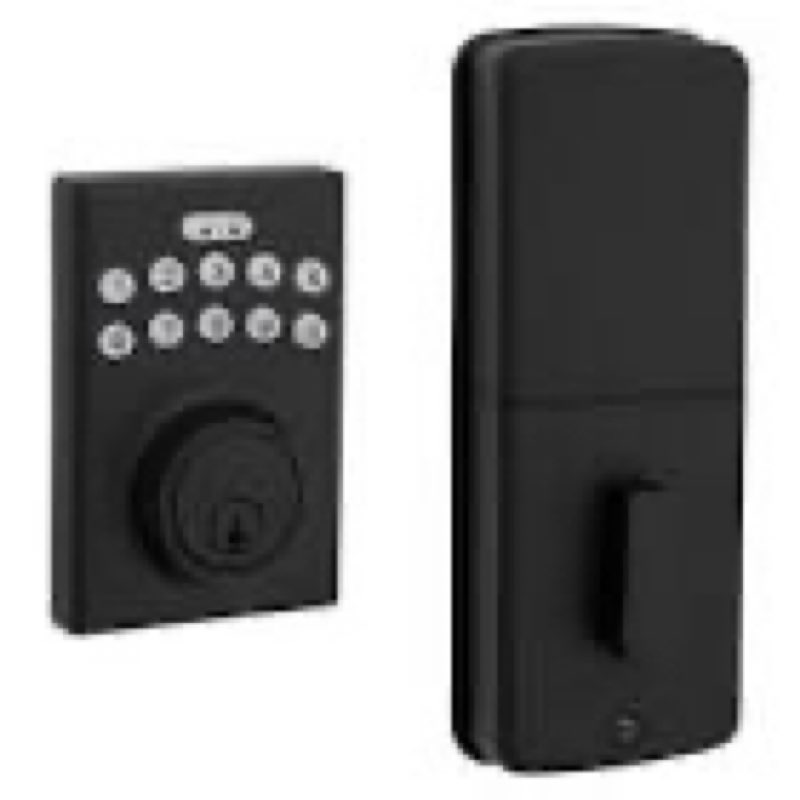 reliabilt electronic keypad deadbolt door lock 5059217 matte black new