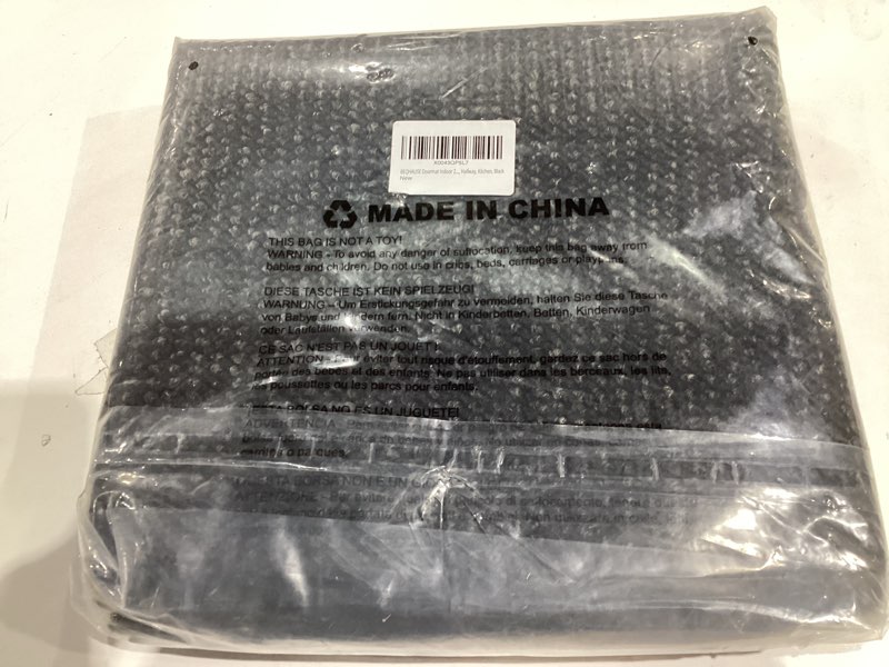 Condition photo showing Good Condition for beqhause dirt trapper door mat 24" x 36", non-slip washable doormats entrance mat, dirt resistant and absorbent welcome mat, low profile floor mats for front back door and entryway, black black 2' x 3' (rectangular)