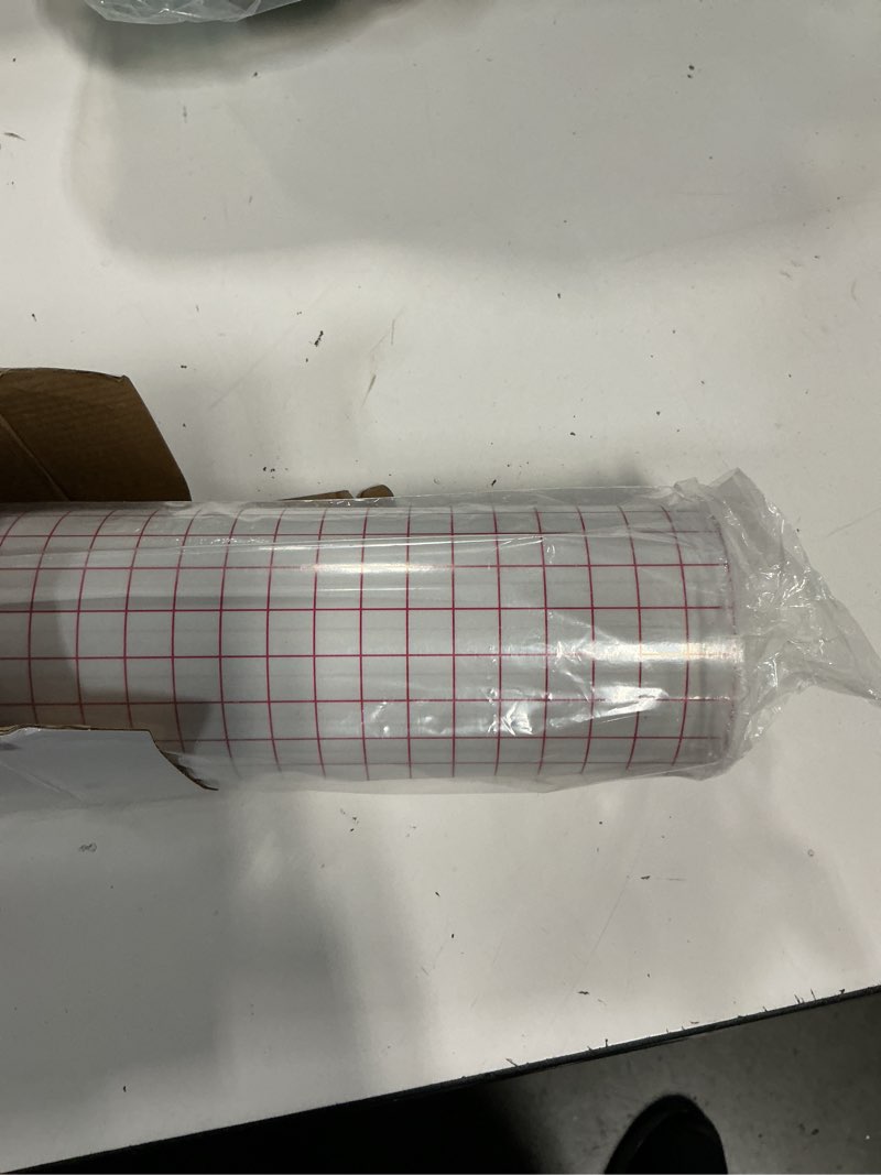 Condition photo showing New/Like New for htvront transfer tape for vinyl - 12" x 120 ft w/red alignment grid transfer paper for adhesive vinyl, silhouette cameo vinyl transfer tape for vinyl for decals,signs, windows, stickers