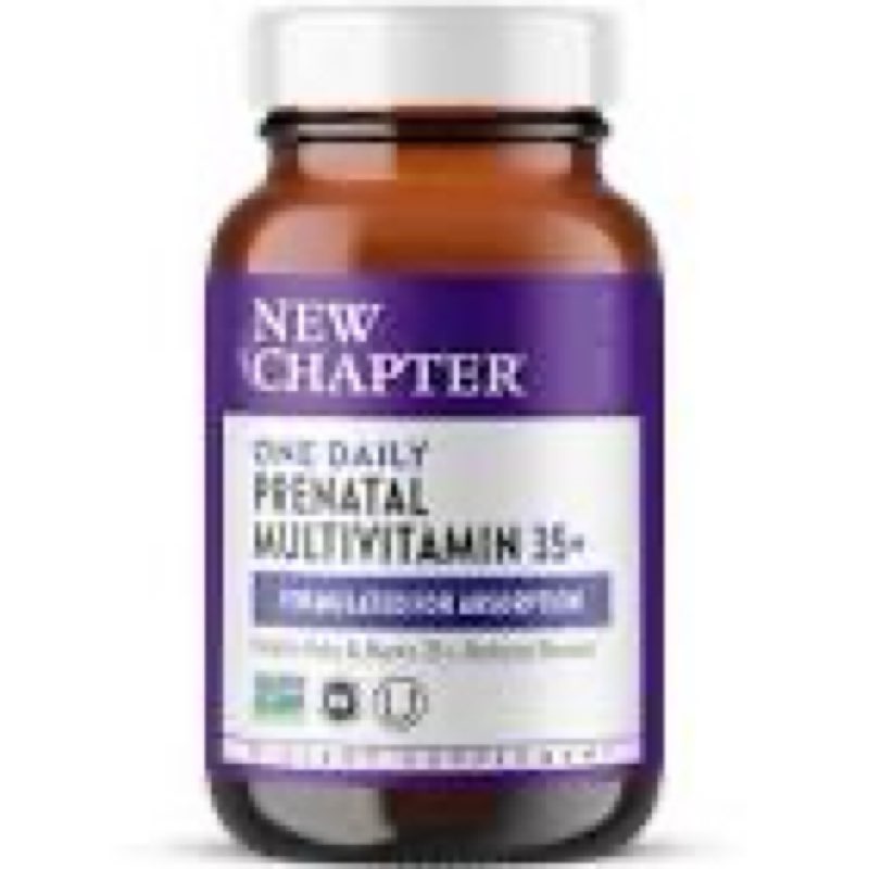 new chapter prenatal vitamins, one daily prenatal multivitamin enhanced for age 35+ with methylfolat