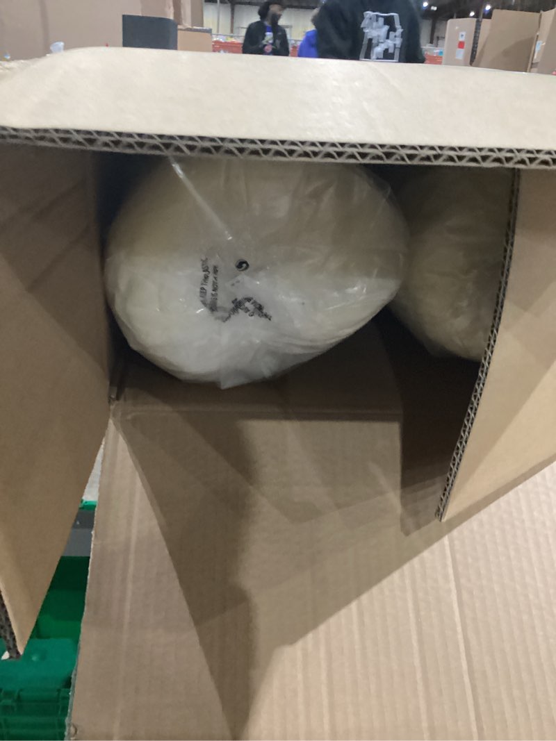 Condition photo showing Good Condition for Outdoor Sunbrella Cushions for Patio Furniture Set of 2, 24"x24" Water Repellent Chair Cushions Removable Seat Bottom & Back Cushion Covers for Chair, Sofa, Couch, Canvas Ginkgo