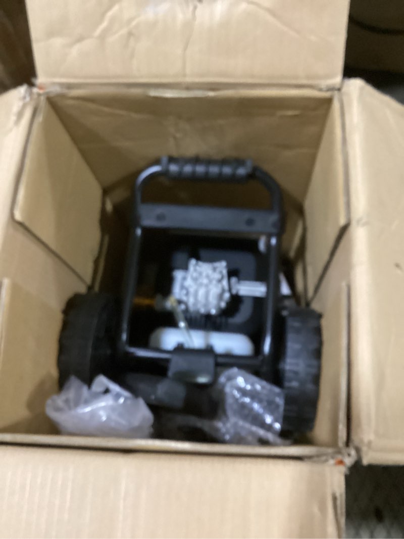 Condition photo showing As Is for worx 13 amp electric pressure washer 1800 psi with 3 nozzles - wg605